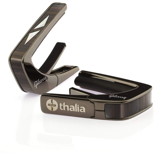 [TH-GIBCB-06] Thalia Capos Gibson Black Chrome Finish Capo - Split Diamond