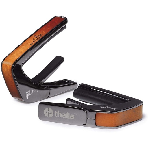 [TH-GIBCB-01] Thalia Capos Gibson Black Chrome Finish Capo - Hummingbird