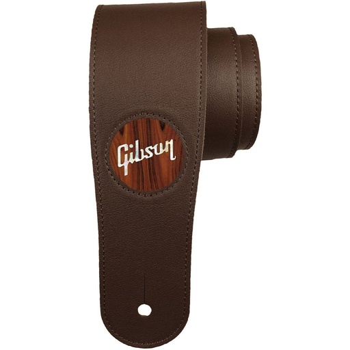 [TH-GIBST-03] Thalia Capos Gibson 2.5 Dark Chocolate Strap - Rosewood w/ Gibson Pearl Logo