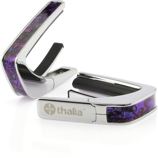 [THCC200PP] Thalia Capos Chrome Finish Capo w/ Purple Paua Inlay