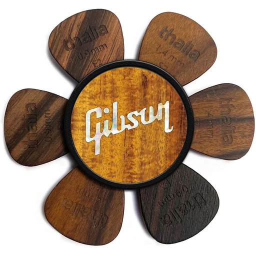 [TH-GIBPP-02] Thalia Capos Gibson Pick Puck - AAA Hawaiian Curly Koa w/ Gibson Pearl Logo