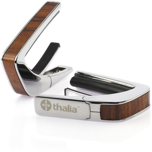 [THCC200SR] Thalia Capos Chrome Finish Capo w/ Santos Rosewood Inlay