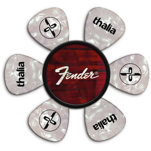 [TH-FENPP-02] Thalia Capos Fender Pick Puck - Red Angel Wing - Perine Logo