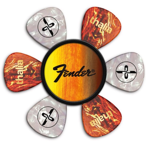 [TH-FENPP-08] Thalia Capos Fender Pick Puck - Sunburst - Black Perine Logo