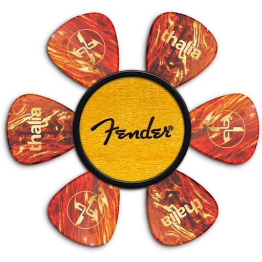 [TH-FENPP-09] Thalia Capos Fender Pick Puck - Maple - Black Spaghetti Logo