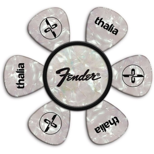 [TH-FENPP-12] Thalia Capos Fender Pick Puck - Mother Of Pearl - Perine Logo