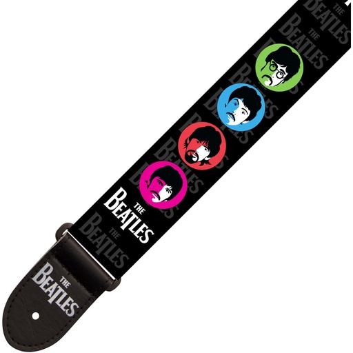 [BEATGS3] The Beatles Guitar Strap - Faces