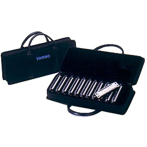 [ETCASE12X10] Tombo Hard Case For 12pcs 10-hole Harmonicas