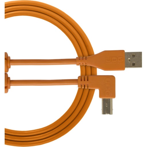 [U95004OR] UDG Ultimate Audio Cable USB 2.0 A-B Orange Angled 1m