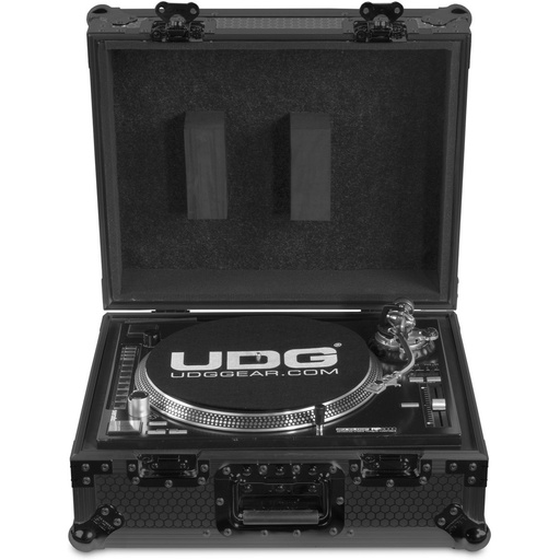 [U91030BL2] UDG Ultimate Flight Case Multi Format Turntable Black MK2