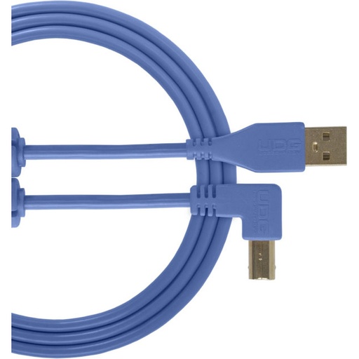 [U95006LB] UDG Ultimate Audio Cable USB 2.0 A-B Blue Angled 3m