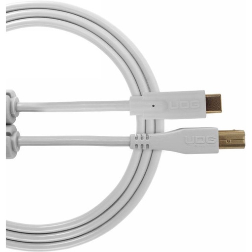 [U96001WH] UDG Ultimate Audio Cable USB 2.0 C-B White Straight 1.5m
