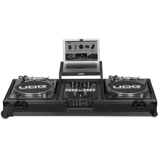 [U91050BL] UDG Ultimate Flight Case Set Multi Turntable Battle + 10&amp;quot;/12&amp;quot; Mixer Blk Plus