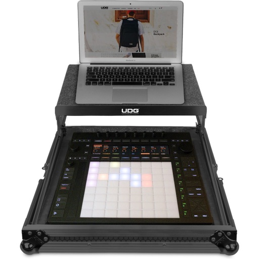 [U91091BL] UDG Ultimate Flight Case Ableton Push 3 Plus (Laptop Shelf)