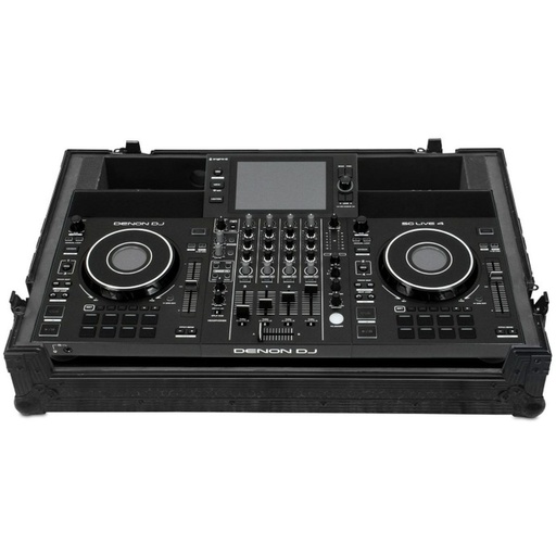[U91081BL] UDG Ultimate Flight Case Denon DJ SC Live 4 Black Plus (Wheels)