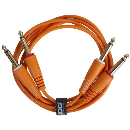 [U97002OR] UDG Ultimate Audio Cable Set 1/4'' Jack-1/4'' Jack Orange Straight 1.5m