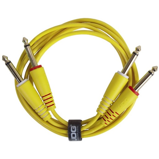 [U97002YL] UDG Ultimate Audio Cable Set 1/4&amp;#039;&amp;#039; Jack-1/4&amp;#039;&amp;#039; Jack Yellow Straight 1.5m