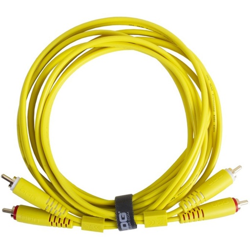 [U97003YL] UDG Ultimate Audio Cable Set RCA - RCA Yellow Straight 3m