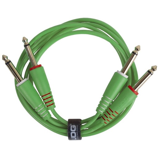 [U97004GR] UDG Ultimate Audio Cable Set 1/4&amp;#039;&amp;#039; Jack-1/4&amp;#039;&amp;#039; Jack Green Straight 3m