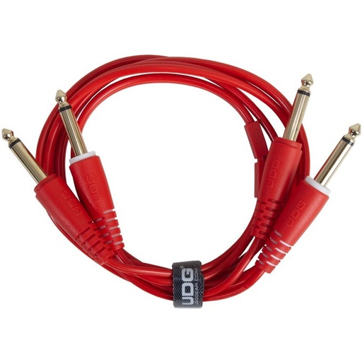 [U97004RD] UDG Ultimate Audio Cable Set 1/4'' Jack-1/4'' Jack Red Straight 3m