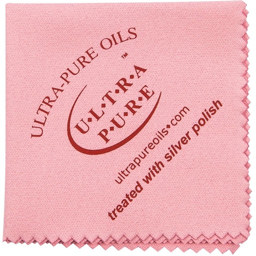 [UPCL04] Ultra-Pure Small Silver Polishing Cloth Pink 6 X 6 inch