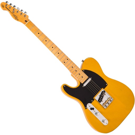 [LV52BS] Vintage V52 Left Handed Electric Guitar - Butterscotch