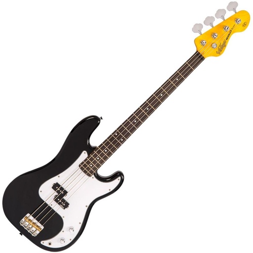 [V4BK] Vintage Bass Guitar-Boulevard Black