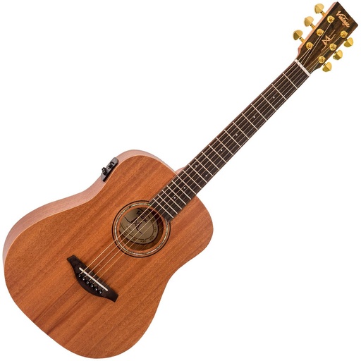 [VE100MH] Vintage Mahogany Series - Electro Travel Guitar And Carry Bag