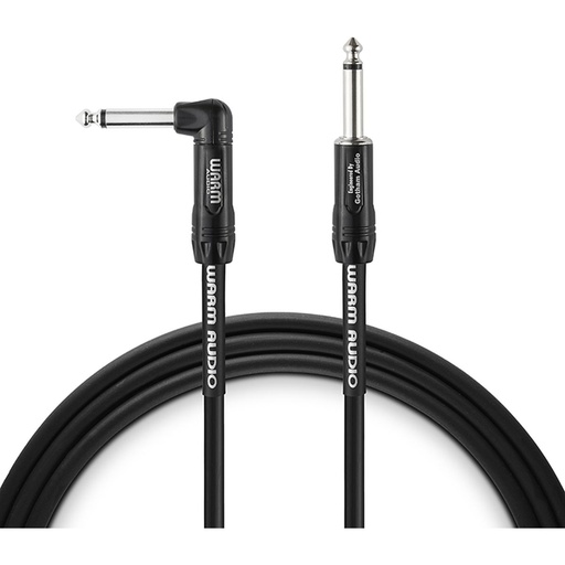 [WAPROTS1RT020] Warm Audio Pro Series - 1 End Rgt-Angle Instrument Cable 20&amp;#039; (6.1 M)