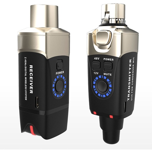 [XU3C] Xvive Condenser Microphone Wireless System - Black