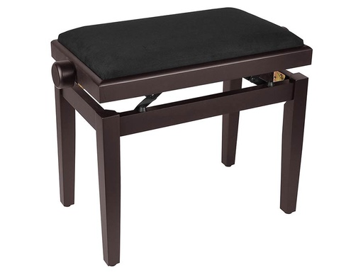 [PB1/5520] Boston PB1/5520 Piano Bench Adjustable Seat Satin Rosewood +Black Velvet Seat