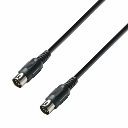 [K3MIDI0150BLK] Adam Hall K3MIDI0150BLK MIDI Cable 5-pole 1.5m