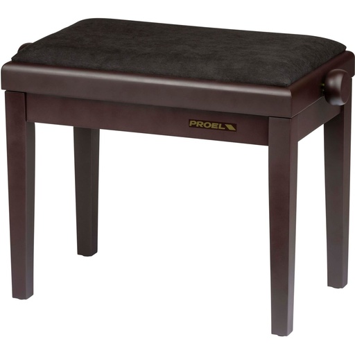 [PB90VSRBK] Proel Stage Piano Bench Matt Rosewood Frame Single Padded Seat w/ Velvet Cover