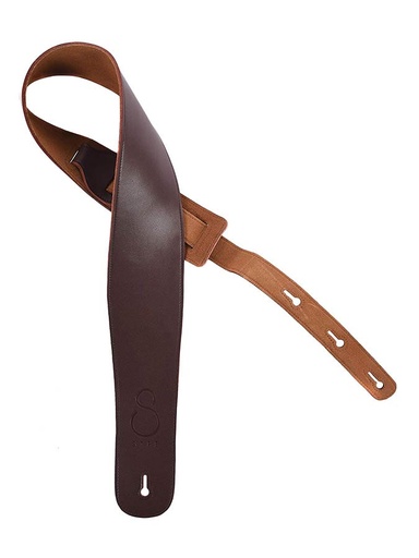 Sire  SWS1/BR | premium leather bass guitar strap 90mm wide Bruin