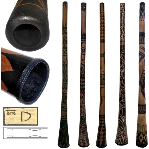 [3814031-D] Terre Didgeridoo Maori D