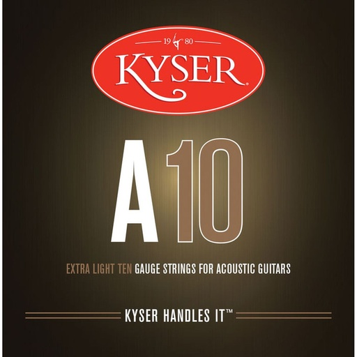 [KYKA1] Kyser Guitar Strings - Acoustic 10s Extra Light 10 Gauge