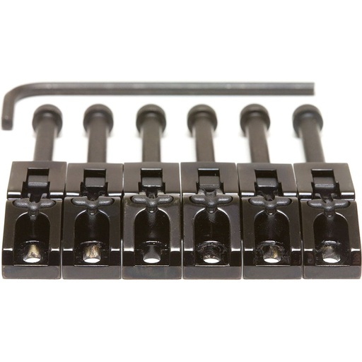 [PG-0080-B6] Graph Tech Stringsaver Saddles - Floyd Rose BLACK-6 Pces