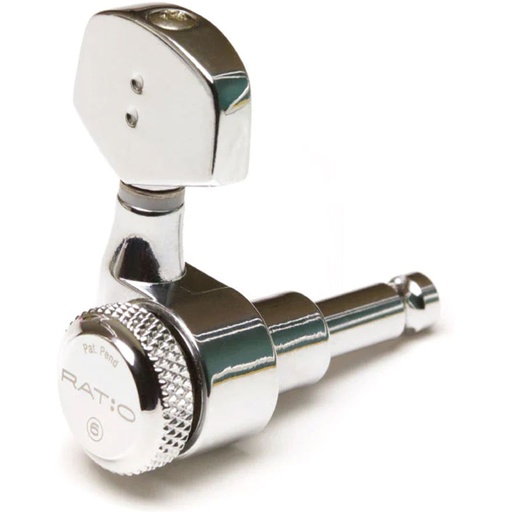 [PRL-8411-C0] Graph Tech Ratio Acoustic Locking 3+3 Contemporary - Chrome