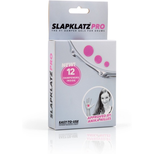 [SLAP PRO-PI] SlapKlatz 12 Pro Gel Pads w/ Pro Case Pink