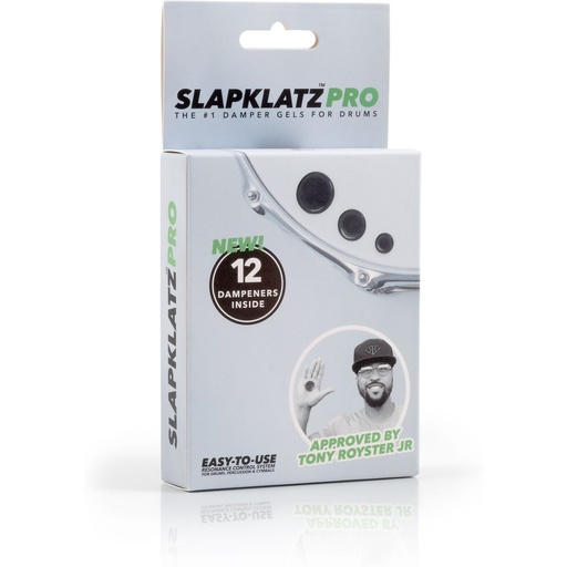 [SLAP PRO-BK] SlapKlatz 12 Pro Gel Pads w/ Pro Case Black