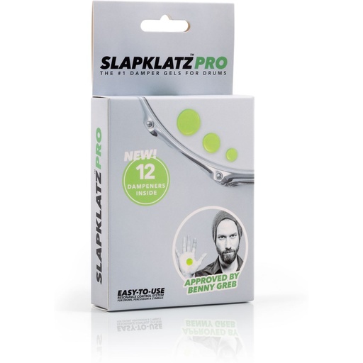 [SLAP PRO-AG] SlapKlatz 12 Pro Gel Pads w/ Pro Case Alien Green