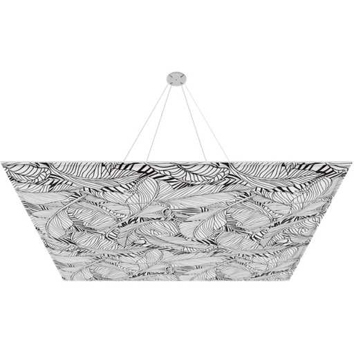 [VC114124] Vicoustic ViCloud VMT 3D 1160x1160x40 Square Palm B&W