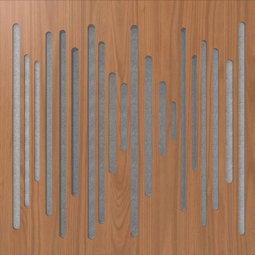 [VC120677] Vicoustic Wavewood Diffuser Ultra MkII Locarno Cherry Grey