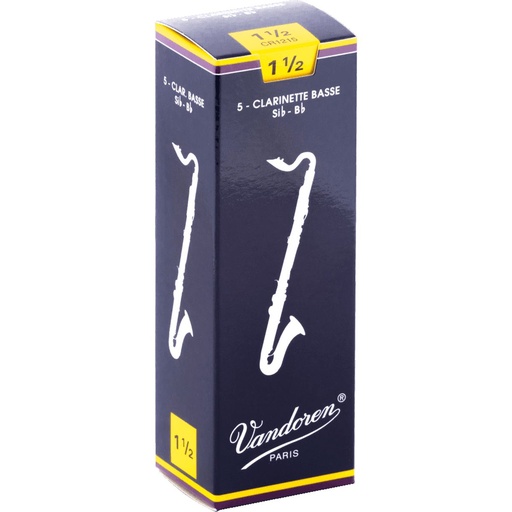 [AVD CR1215] Vandoren Reeds CR1215 Bass-Clarinet Traditional 1.5