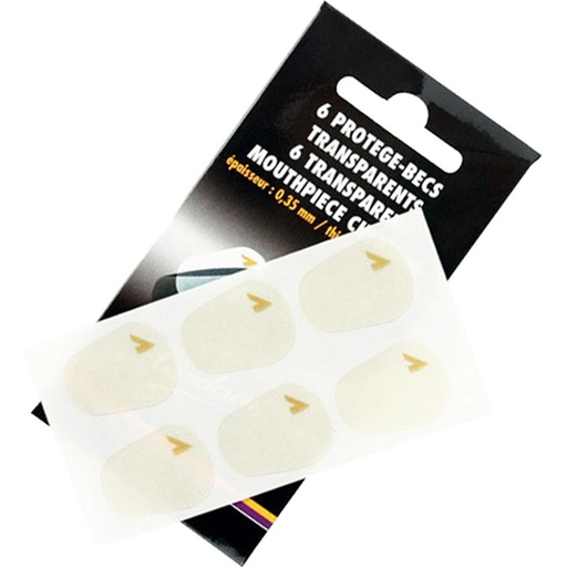 [AVD VMC6+] Vandoren Mouthp.Cushions VMC6+ Transparent 0.35mm 6 pcs.