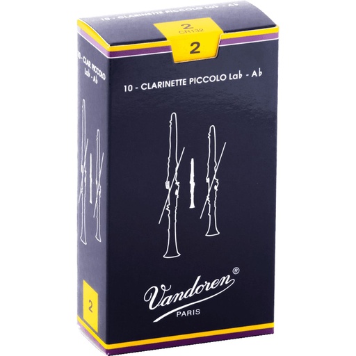 [AVD CR132] Vandoren Reeds CR132 Piccolo-Clarinet Traditional 2