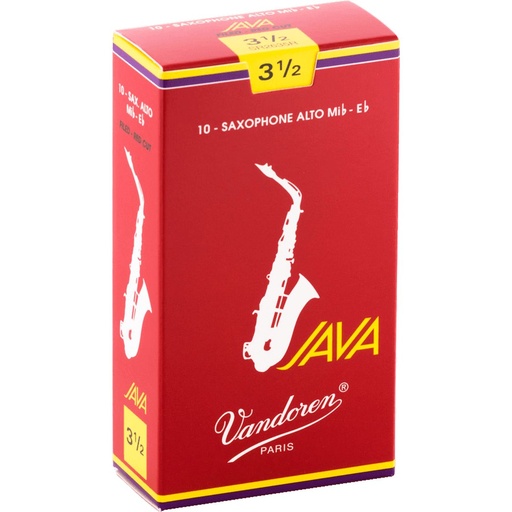 [AVD SR2635R] Vandoren Reeds SR2635R Alto-Sax Java Red 3.5