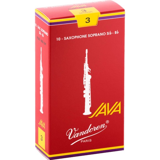 [AVD SR303R] Vandoren Reeds SR303R Soprano-Sax Java Red 3