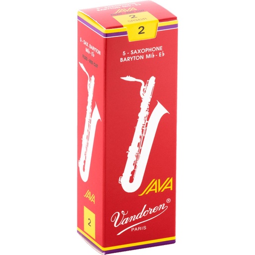 [AVD SR342R] Vandoren Reeds SR342R Baritone-Sax Java Red 2
