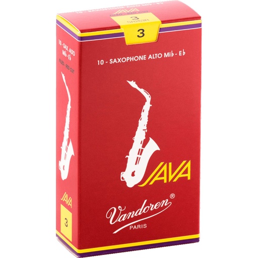 [AVD SR263R] Vandoren Reeds SR263R Alto-Sax Java Red 3